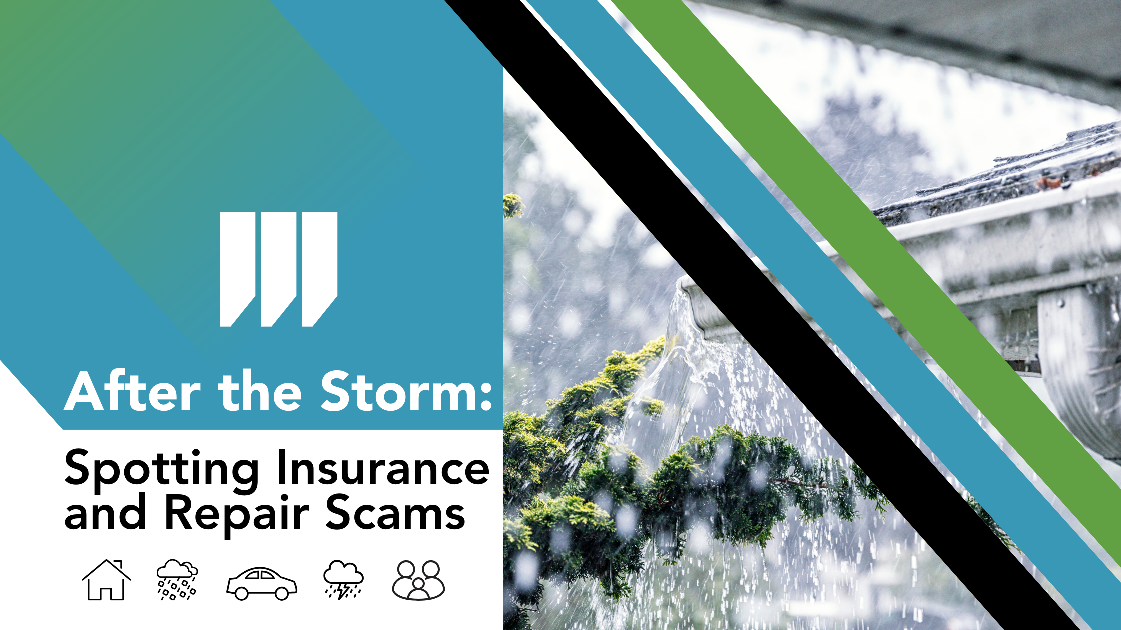 Insurance scams after a storm